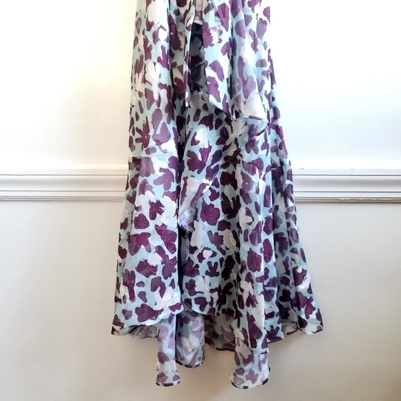 New Tanya Taylor Blaire Floral Wrap Leopard-Print Short-Sleeved Midi Dress Sz 4 - Picture 10 of 15